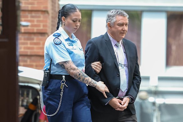 Greg Lynn leaving the Supreme Court (Court of Appeals) after applying for bail last Thursday.