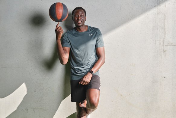 Former professional basketballer Emmanuel Malou is now home in Melbourne’s western suburbs, offering free weekly training to teenagers.