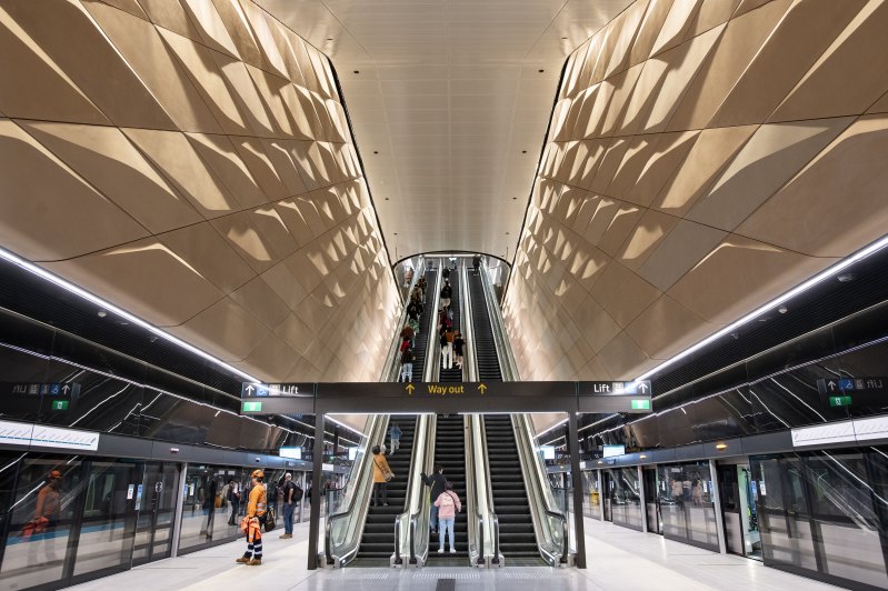 Cathedrals of the 21st century: stations such as Central Station Metro create a point of secular communion on a scale not seen before in this country.