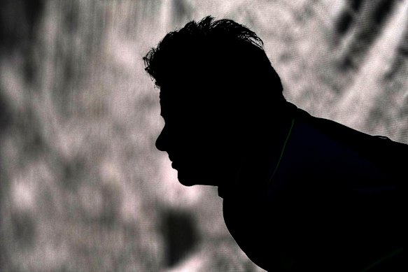 Steve Smith in profile.