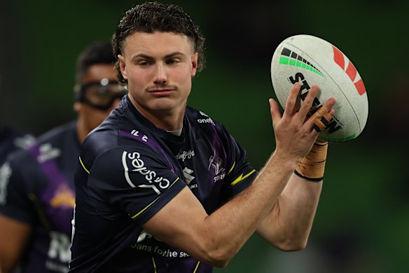 Jonah Pezet in action for the Storm.