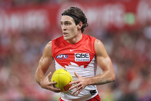 Errol Gulden in action against Brisbane.