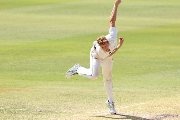 Green bowls on Thursday at the WACA. 