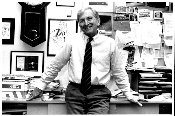 Bryce Courtenay in his days as an advertising man, in 1992.