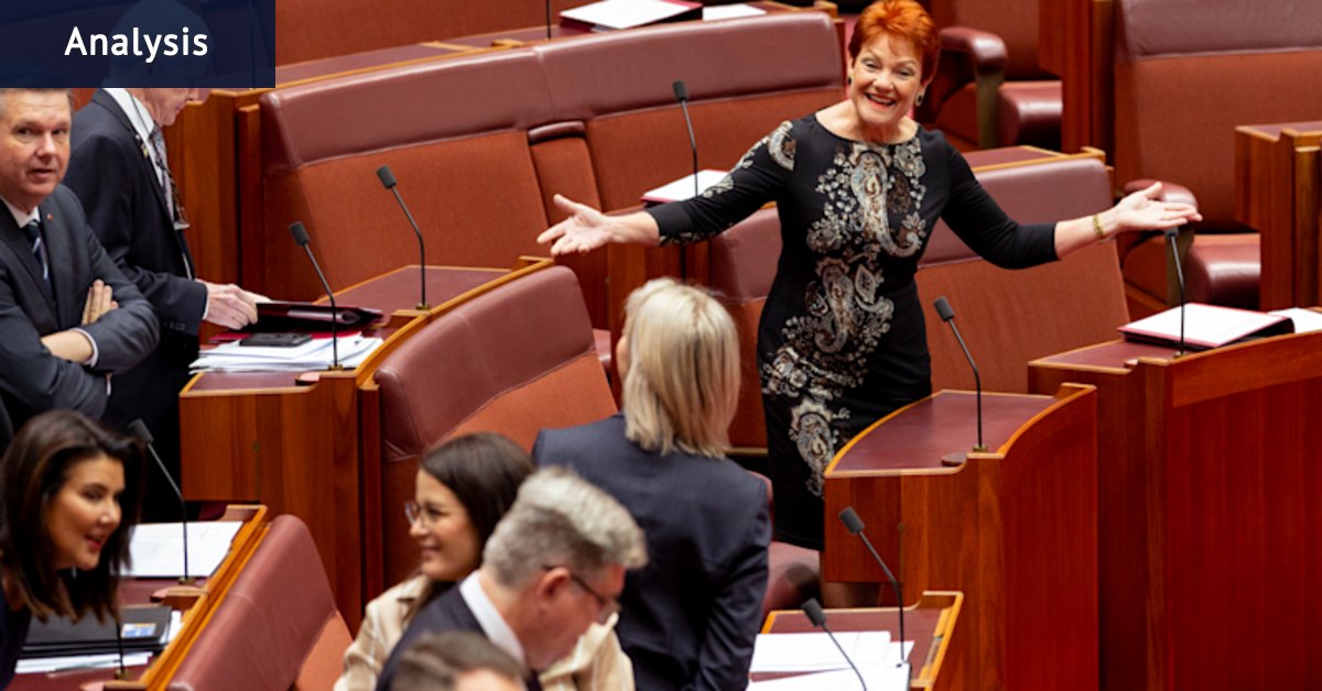 Hanson is close to peak One Nation. The opposition must not follow her