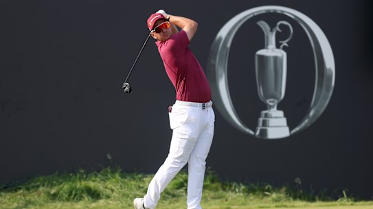 Lucas Herbert shot a record-equalling 62 on Friday at the British Open. 