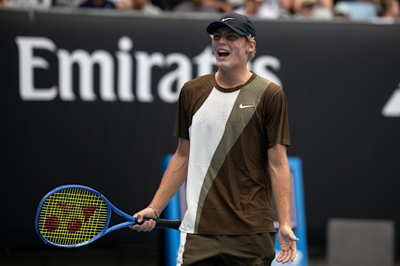 Cruz Hewitt lost in Australian Open qualifying on Tuesday.