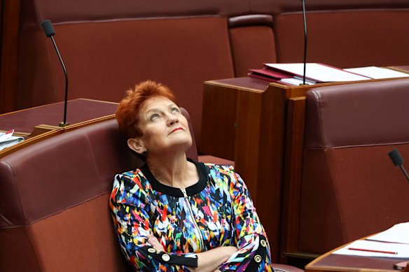 Things are looking up for Pauline Hanson, with One Nation riding high in the polls.