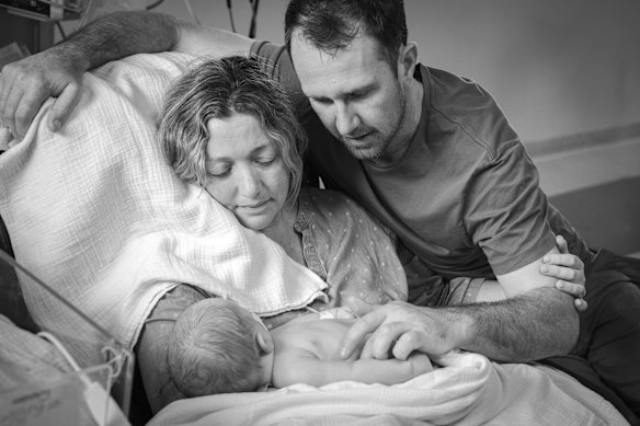 Tommy Starkie and his parents.