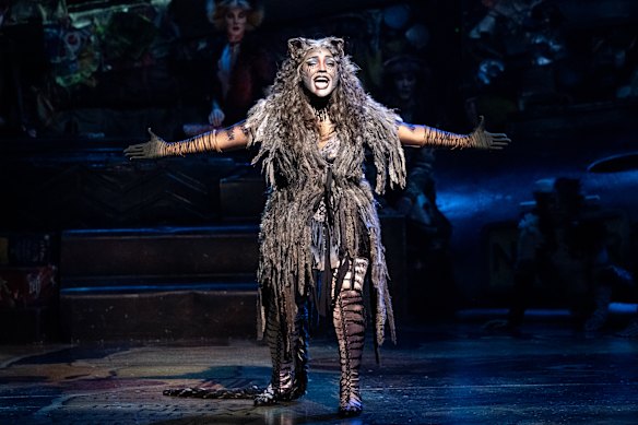 Gabriyel Thomas as Grizabella the Glamour Cat.