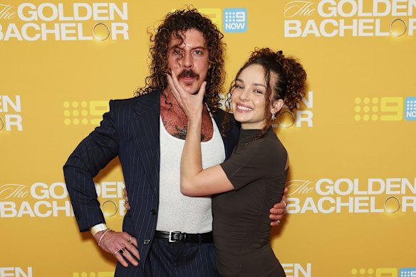 Hyde, with partner Abbie Chatfield, subject of his alter ego Keli Holiday’s hit, “Dancing2”. 