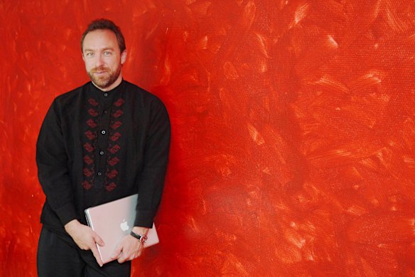 Jimmy Wales, pictured in 2005, was always an obsessive reader.