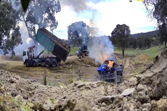 The clean-up bill for the illegal industrial waste disposal and storage is estimated at up to $8 million.