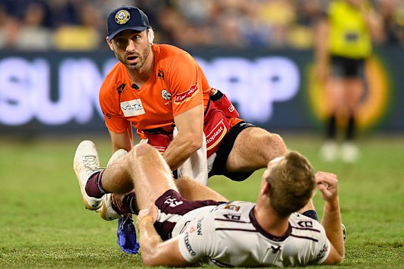 The man known as ‘Turbo’ is facing up to eight wees out on the sidelines.