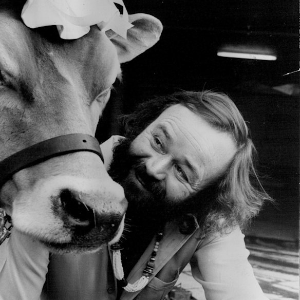 Peter Russell-Clarke and friend