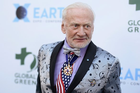 Buzz Aldrin in Los Angeles in 2018. 