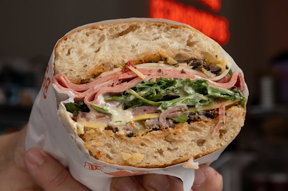 Baba's muffuletta.