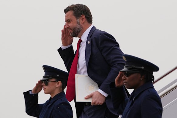 US Vice President JD Vance, arriving on Air Force Two at Joint Base Andrews, has dismissed predictions by some foreign policy experts that there would be no easy out if America got involved in a bigger conflict with Iran.