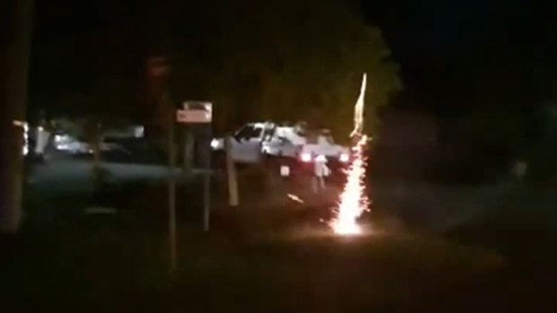 People squatting in homes on Pine St, Lismore, were allegedly harassed by people doing burnouts and throwing fireworks on Saturday night.
