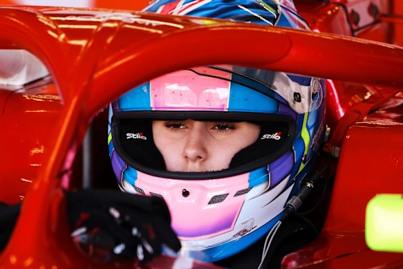 Melbourne-born F1 Academy driver Joanne Ciconte.
