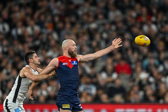 Melbourne’s Max Gawn is one of the greatest, most adaptable ruckman the game has seen. 