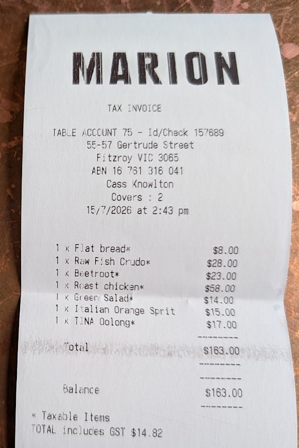 The bill