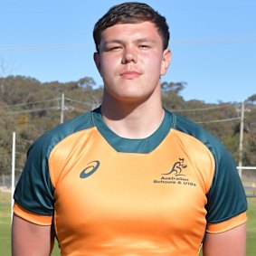 Lachlan Doheny in the Australian under 18 side in 2023