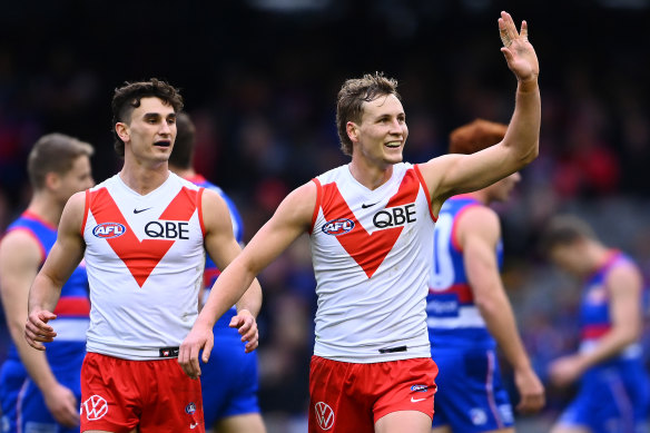 Jordan Dawson in his Swans days. 