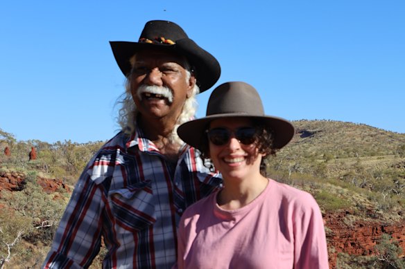 Parker and filmmaker Yaara Bou Melhem in Karijini National Park.
