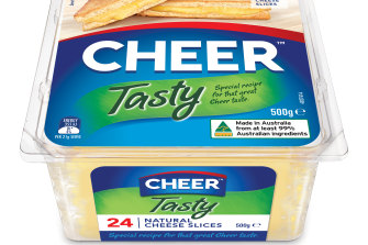 New packets of Cheer cheese, formerly Coon.