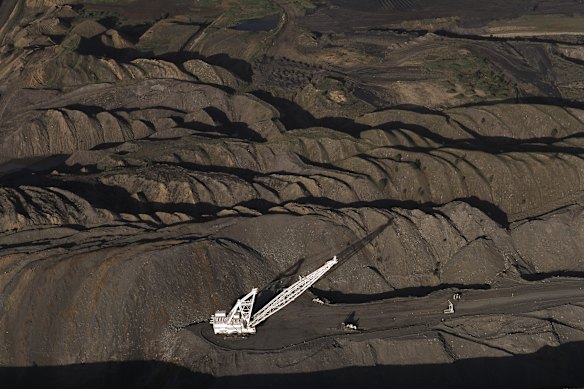Queensland’s Curragh coal mine, where a worker remains missing.