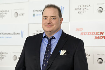 Brendan Fraser, pictured in June, owes his close-up.