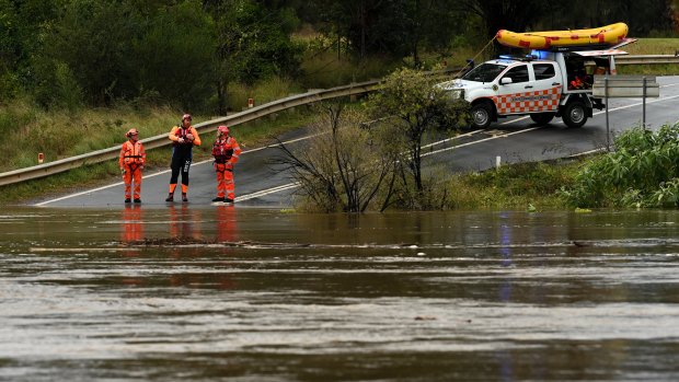 The search for the missing driver has resumed on Sunday.
