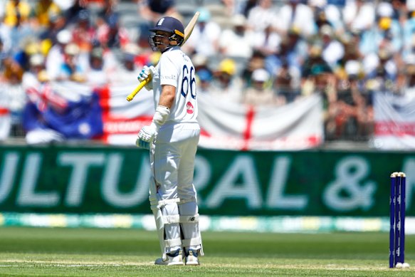 Joe Root scored a seven-ball duck.