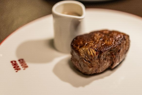 Singh teams chips with eye fillet.