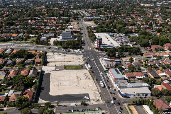 The former dive sites for the WestConnex on Parramatta Road will eventually be turned into housing.