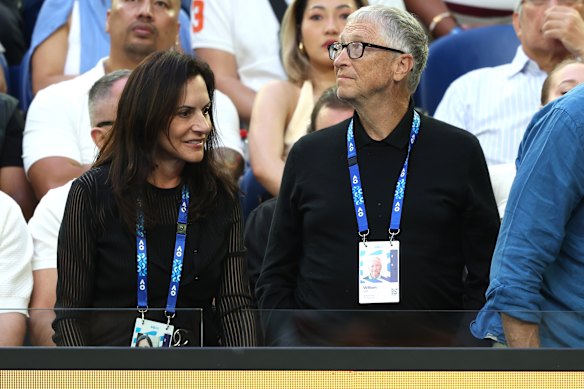 Paula Hurd and Bill Gates have been watching matches at the 2026 Australian Open.