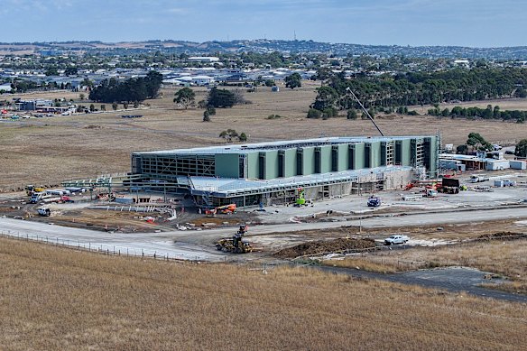 Construction on the Armstrong Creek sports centre is underway.