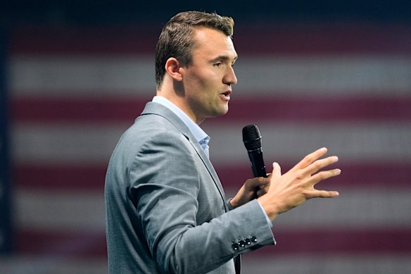 Conservative activist Charlie Kirk, who was shot and killed in Utah on Thursday.