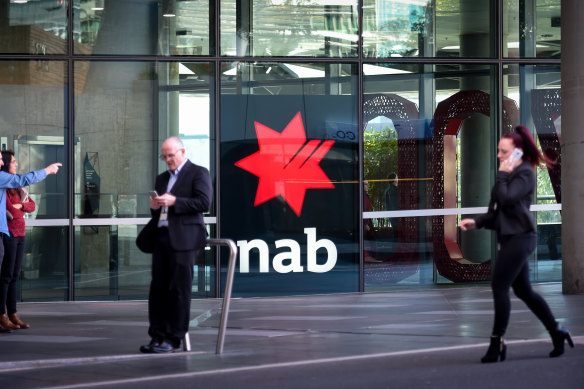 NAB reported its half-year results connected  Thursday.