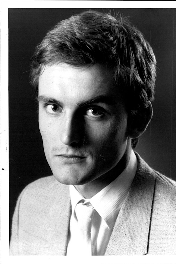 Richard Glover when he started at the Herald in 1983.