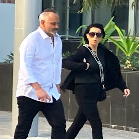 Stefano and Anita Bova walking into court in May.