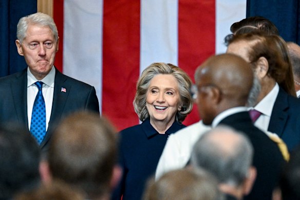 Former US president Bill Clinton and former secretary of state Hillary Clinton.