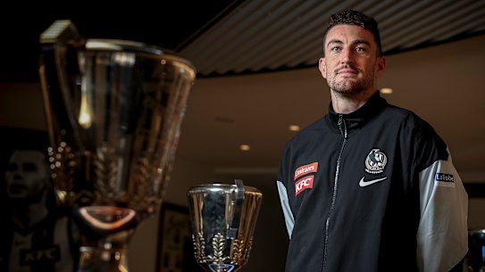 Thoughtful, honest and raw: Collingwood forward Dan McStay.