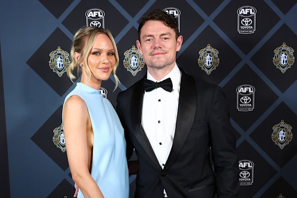Lachie Neale and Jules Neale on Brownlow night 2025.