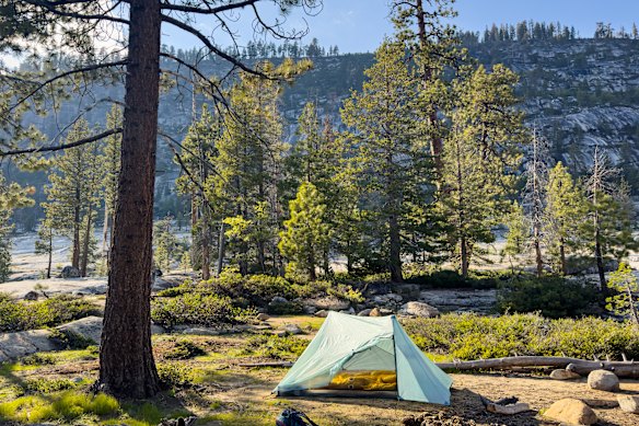  A campsite in Yosemite National Park.