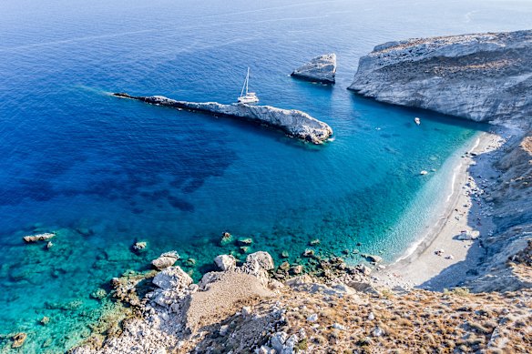 Katergo Beach on the island of Folegandros.