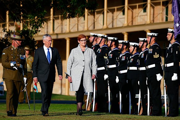 Jim Mattis and Marise Payne, the respective defence ministers of the US and Australia in 2018, have co-authored a piece urging Trump to stick with AUKUS.