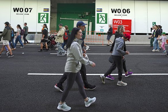The West Gate Tunnel is expected to open some time in December. 