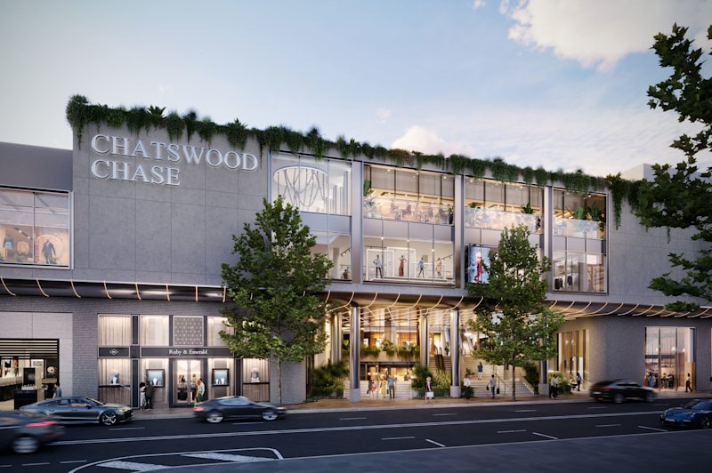 An artist’s impression of the Chatswood Chase redevelopment.